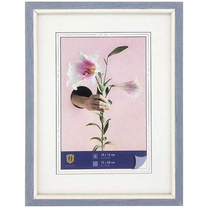 wpc fotolijst lelie 15x20 cm blauw