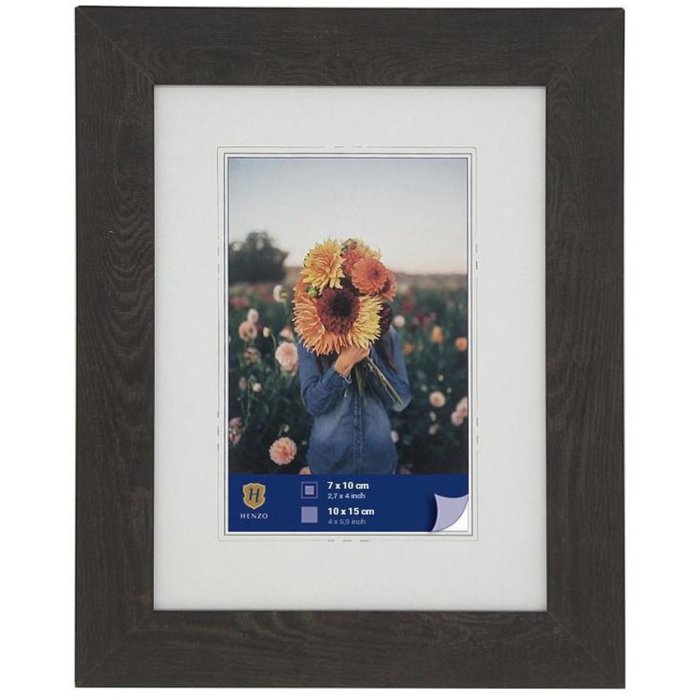 wpc fotolijst Dahlia 10x15 cm donkerbruin