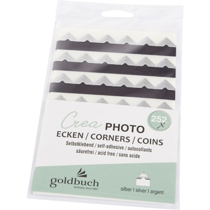 Goldbuch 252 Fotohoeken Crea zilver
