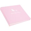 Babyalbum Ooievaar roze 25x25 cm