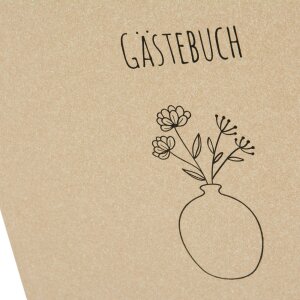 Gastenboek Bloemen voor Jou 23x25 cm