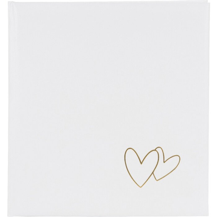 Goldbuch xl trouwalbum Cuori 30x31 cm 100 witte paginas
