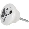 Deurknop Ø 4x2 cm wit 64708