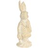 Decoratie Konijn 4x4x11 cm wit 6pr3078w
