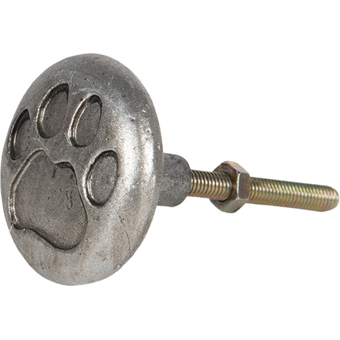 Deurknop ø 4x3 cm zilver 64684