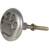 Deurknop ø 4x3 cm zilver 64684