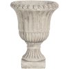 Clayre & Eef 6TE0304 Bloempot Ø 15x20 cm Grijsbruin Stenen Ronde Binnen Bloempot