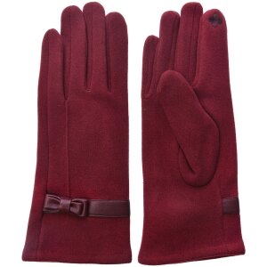 Handschoen 8x24 cm rood mlgl0044