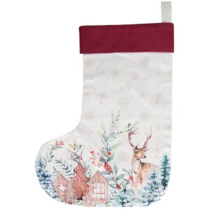 Kerstsok 30x40 cm veelkleurig dch203