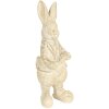 Decoratie Konijn 6x6x13 cm wit 6pr3096w