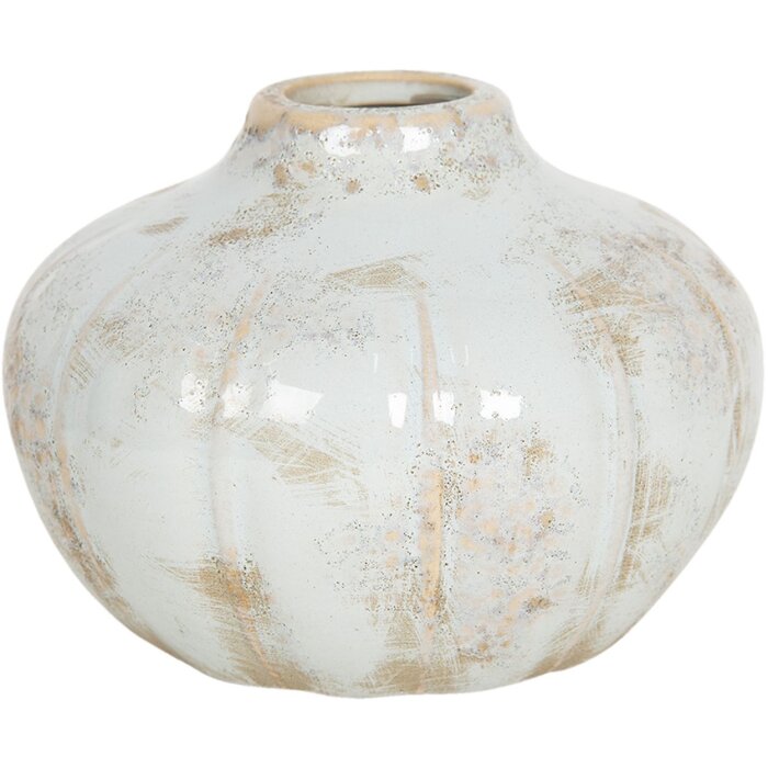 Vaas ø 14x11 cm wit 6ce1203