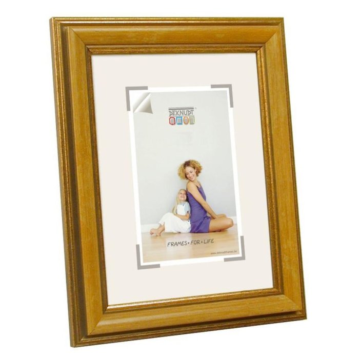gele kunststof lijst gonda 13x18 cm