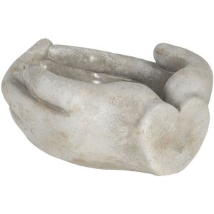 Bloempot 18x16x9 cm beige 6te0329l
