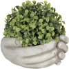 Bloempot 18x16x9 cm beige 6te0329l