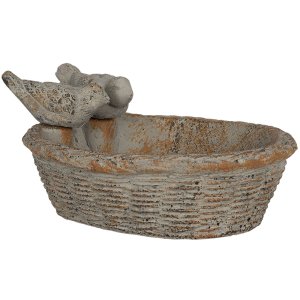 Vogelvoerbakje 35x25x10 cm grijs 6TE0352