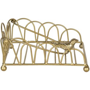 Servettenhouder 20x20x9 cm goud 60057go