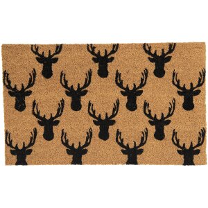 Deurmat 75x45x1 cm bruin MC168