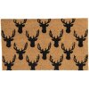 Deurmat 75x45x1 cm bruin MC168