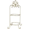Etagère voor 2 borden 38x30x57 cm goud w40091go