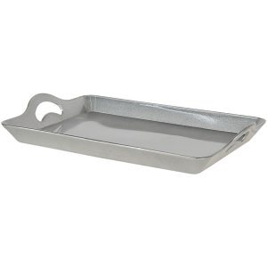Dienblad 45x32x3 cm zilver 64599zi