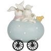 Decoratie Dieren in een Huifkar 10x7x13 cm veelkleurig 6pr3194