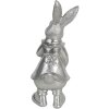 Decoratie Konijn 12x11x22 cm zilver 6pr3095zi