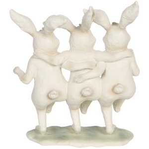 Decoratie Dansend Konijn 16x9x19 cm veelkleurig 6pr3189