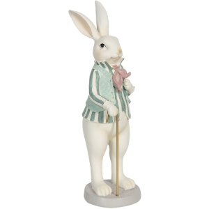 Decoratie Konijn Jongen 12x9x31 cm veelkleurig 6pr3145