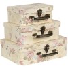 Decoratie Koffer (set van 3) 30x21x9-25x18x9-20x16x8 cm veelkleurig 64752