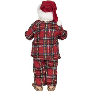 Decoratie kerstman 14x10x28 cm veelkleurig 64650