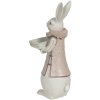 Decoratie konijn jongen 15x13x37 cm veelkleurig 6PR3153