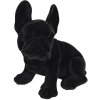 Decoratie Hond (Franse Bulldog) 22x17x24 cm zwart 6fu0014