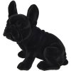 Decoratie Hond (Franse Bulldog) 22x17x24 cm zwart 6fu0014