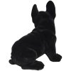 Decoratie Hond (Franse Bulldog) 22x17x24 cm zwart 6fu0014