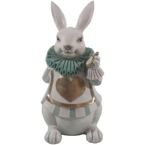 Decoratie Konijn 17x14x33 cm veelkleurig 6pr3154