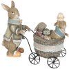 Decoratie Konijn 21x8x11 cm bruin 6pr2334