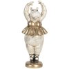 Decoratie Ballerina Nijlpaard 18x18x46 cm veelkleurig 6pr2722