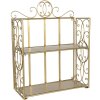 IJzeren plank 41x18x53 cm goud 6Y2799GO