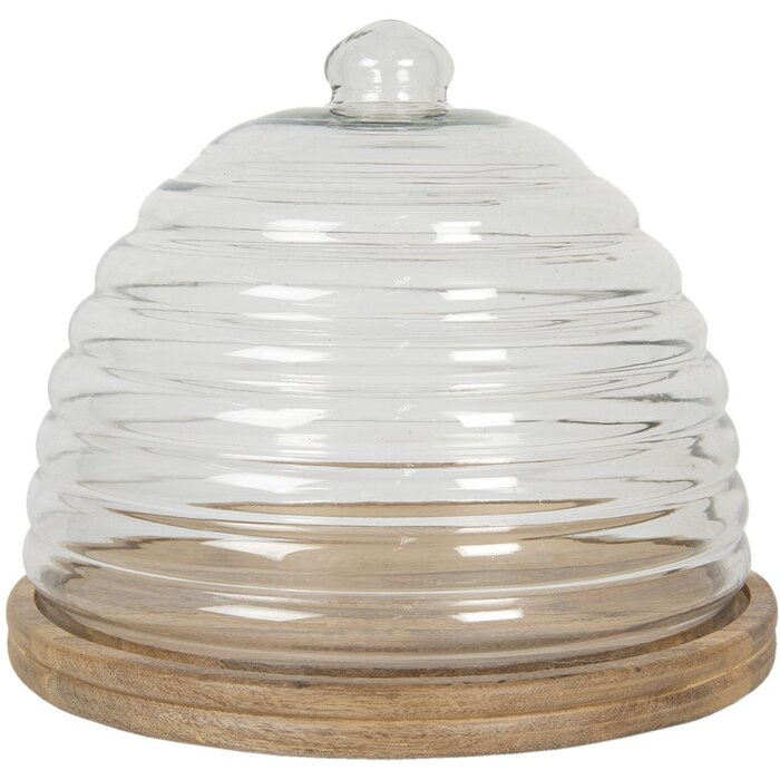 Glazen stolp Ø 32x28 cm transparant 6GL2868