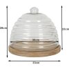 Glazen stolp Ø 32x28 cm transparant 6GL2868