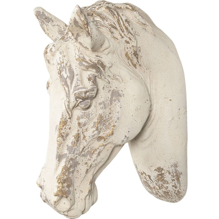 Decoratie Paard 32x16x45 cm wit 6pr3052