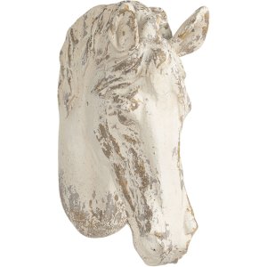 Decoratie Paard 32x16x45 cm wit 6pr3052