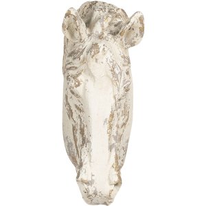 Decoratie Paard 32x16x45 cm wit 6pr3052