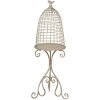 Decoratie Vogelkooi 36x31x91 cm creme 5y0811