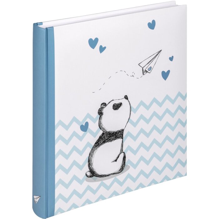Walther Baby Album Little Panda blauw 28x30,5 cm 50 witte paginas