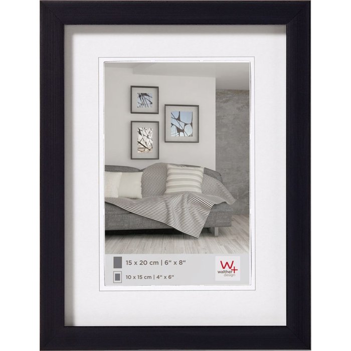 Fotolijst constructie 18x24 cm zwart