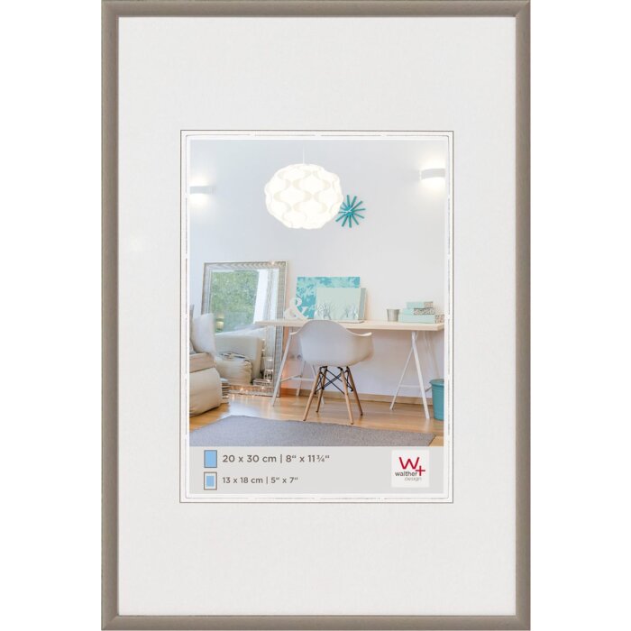 Kunststof lijst New Lifestyle 10x13 cm staal