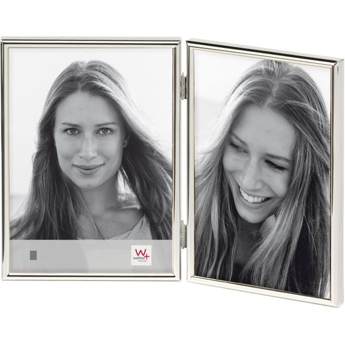 Chloë Dubbel Lijst 2 fotos 9x13 cm zilver staand formaat