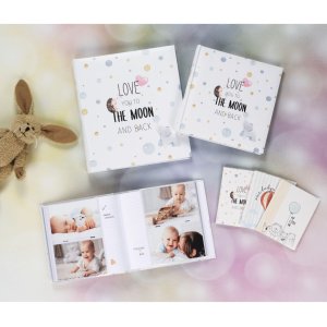 Hama Babyalbum Naar De Maan 29x32 cm 60 witte paginas