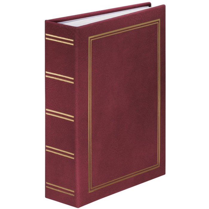 Stockalbum Londen 200 fotos 9x13 cm rood
